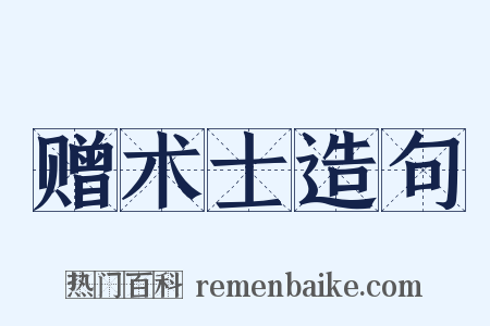 赠术士造句是什么意思的图片